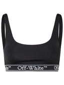 Off White Sporty Top In Black Nylon Blend