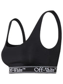 Off White Sporty Top In Black Nylon Blend