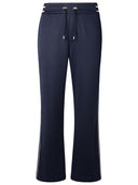 Pantaloni di miscela di cotone blu Balmain
