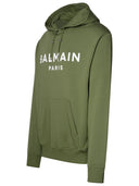 Balmain Green Cotton Sweatshirt