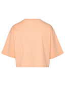 Balmain Orange Cotton Crop T Shirt