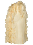 Blumarine Cream Silk Tank Top