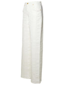 Blumarine White Cotton Jeans