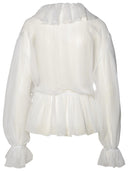 Dolce & Gabbana White Silk Shirt