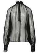 Dolce & Gabbana Black Silk Blouse