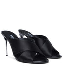 Dolce & Gabbana Black Lear Sandals