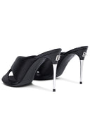 Dolce & Gabbana Black Lear Sandals