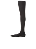 Dolce & Gabbana Stretch Boots In Black Lear Blend