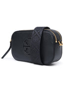 Tory Burch 'Miller' Mini Bag In Black Lear
