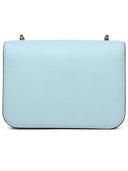 Tory Burch 'Eleanor' Small Light Blue Lear Bag