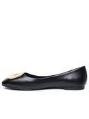 Tory Burch 'Georgia' Black Lear Ballet Flats