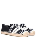 Tory Burch Black Cotton Blend Espadrilles