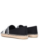 Tory Burch Black Cotton Blend Espadrilles