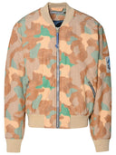 Giacca da bomber con miscela di cotone multicolore Acne Studios