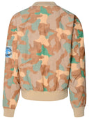 Giacca da bomber con miscela di cotone multicolore Acne Studios