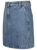 Maison Kitsuné Light Blue Denim Miniskirt