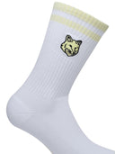 Calzine di miscela di cotone bianco maison kitsuné