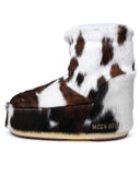 Moonboot Two Tone Pony Hair Ankle Boots