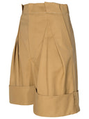 Maison Margiela Beige Cotton Blend Bermuda Shorts
