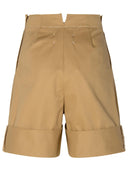 Maison Margiela Beige Cotton Blend Bermuda Shorts