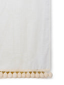 Max Mara White Silk Blend Stole