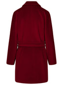Max Mara Burgundy Wool Blend Coat