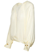 Max Mara Ivory Silk Shirt