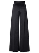 Max Mara 'Zinnia' Black Cotton Blend Pants