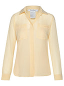 Max Mara 'Vongola' Ivory Silk Blouse
