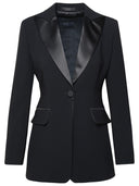 Max Mara 'Plinio' Black Acetate Blend Jacket