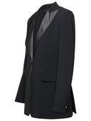 Max Mara 'Plinio' Black Acetate Blend Jacket