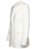 Max Mara 'Plinio' White Acetate Blend Jacket