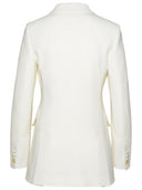 Max Mara 'Plinio' White Acetate Blend Jacket