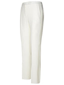 Max Mara White Triacetate Blend Trousers