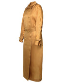 Max Mara 'Sacco' Silk Lear Trench Coat