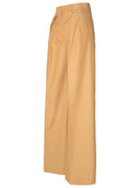 Max Mara Brown Cotton Trousers