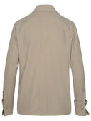 Max Mara 'Candia' Khaki Green Silk Shirt