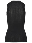 Sportmax 'Toledo' Black Cotton Tank Top