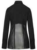 Sportmax 'Boa' Black Viscose Shirt