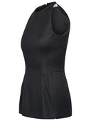 Top de mélange de coton noir SportMax 'Addi'
