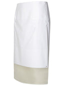 Sportmax 'Turchia' White Cotton Skirt