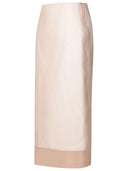 Sportmax 'Aceti1234' White Silk Skirt