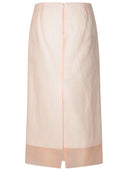 Sportmax 'Aceti1234' White Silk Skirt