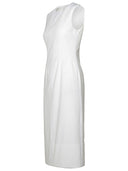 Sportmax 'Cariddi' White Polyester Dress