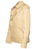 Burberry Beige Paper Fibre Blend Jacket