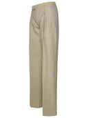 Burberry Beige Virgin Wool Trousers