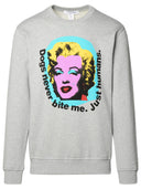 Chemise comes des garçons 'Marilyn Monroe' sweat-shirt en coton gris