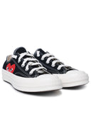 Comme des Garçons Play x Converse Cross Black Cotton Sneakers