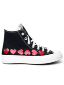 Comme des Garçons spielen x Converse Black Stoff -Sneaker
