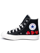 Comme des Garçons spielen x Converse Black Stoff -Sneaker